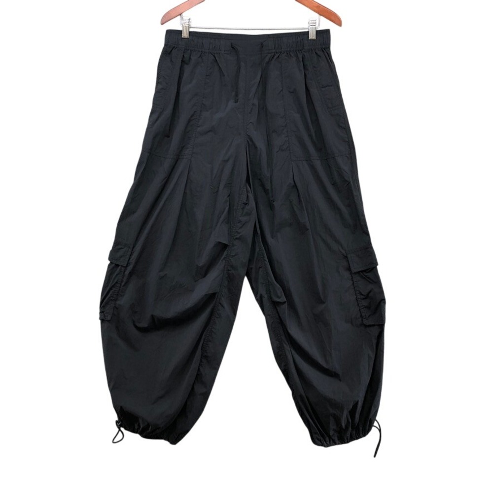 Daily Practice Cargo Pants Womens M Black Parachute Jogger Drawstring Streetwear